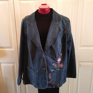 Gloria Vanderbilt Jean Jacket 2X